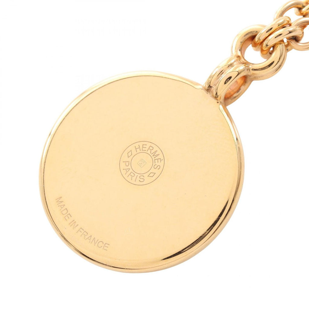 Hermes Necklace Medaille Blason Gold — view 2