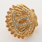 Chanel Earrings CC Logo Shell Motif — view 6