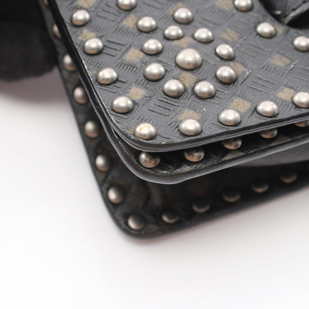 Dior Shoulder Bag J'adior 2-Way Studs Black Leather J'adior Chain — view 6