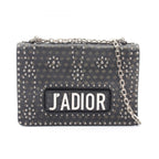 Dior Shoulder Bag J'adior 2-Way Studs Black Leather J'adior Chain