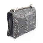 Dior Shoulder Bag J'adior 2-Way Studs Black Leather J'adior Chain — view 2