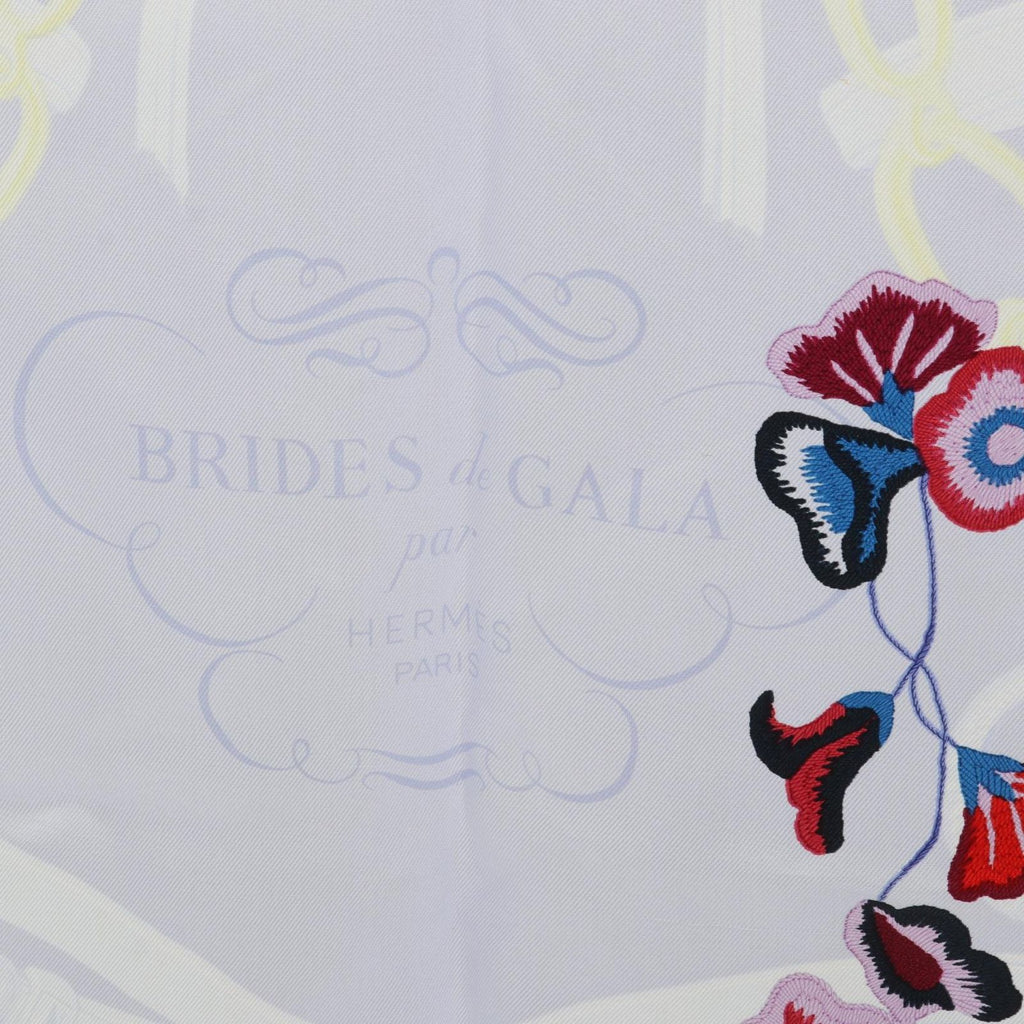 Hermes Scarf Carre 90 Brides Fleuries Silk — view 9
