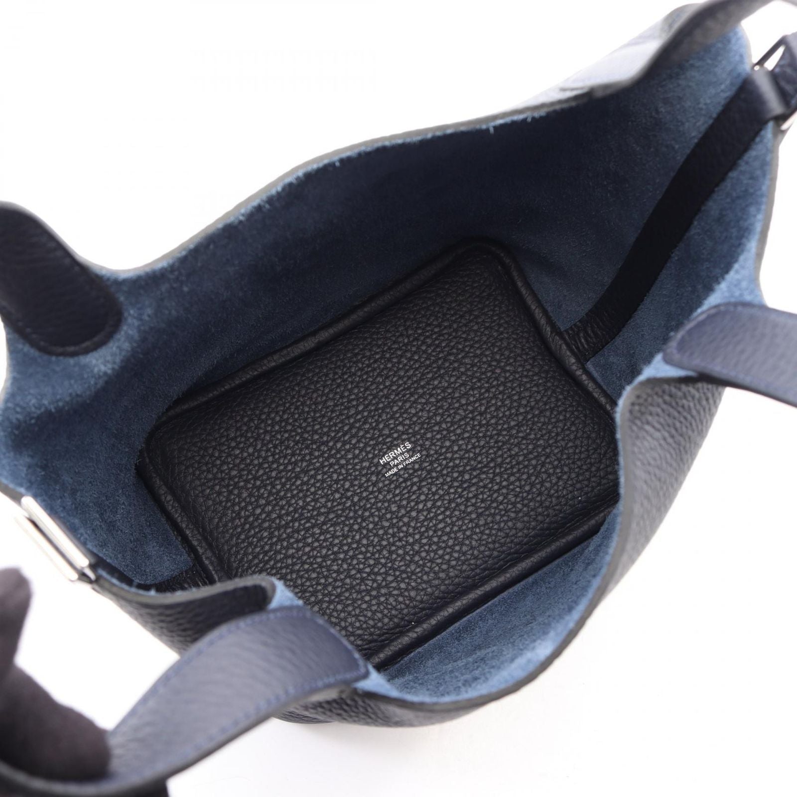 Hermes Handbag Picotin Lock PM Blue Nuit Leather — view 3