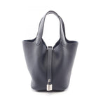 Hermes Handbag Picotin Lock PM Blue Nuit Leather