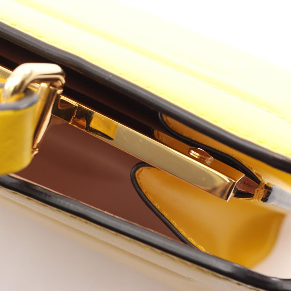 Fendi Handbag Peekaboo ISeeU East Waist 2-Way Yellow Leather — view 7