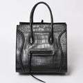Celine Phoebe Philo Era Square Luggage Phantom Leather Black Handbag