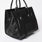 Celine Phoebe Philo Era Square Luggage Phantom Leather Black Handbag — view 3