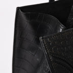 Celine Phoebe Philo Era Square Luggage Phantom Leather Black Handbag — view 5