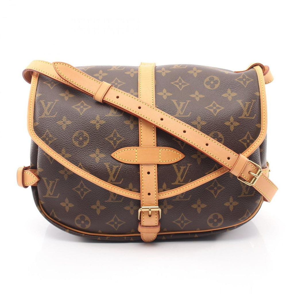 Louis Vuitton Shoulder Bag Saumur 30 Canvas Leather