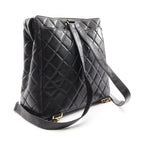 Chanel Backpack Quilted Black Lambskin — view 2