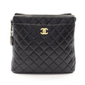 Chanel Backpack Quilted Black Lambskin