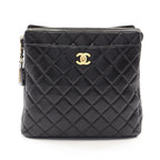 Chanel Backpack Quilted Black Lambskin