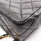 Chanel Backpack Quilted Black Lambskin — view 9
