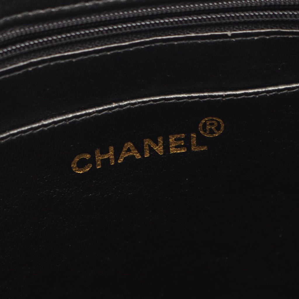 Chanel Backpack Quilted Black Lambskin — view 4