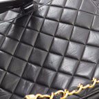 Chanel Backpack Quilted Black Lambskin — view 6
