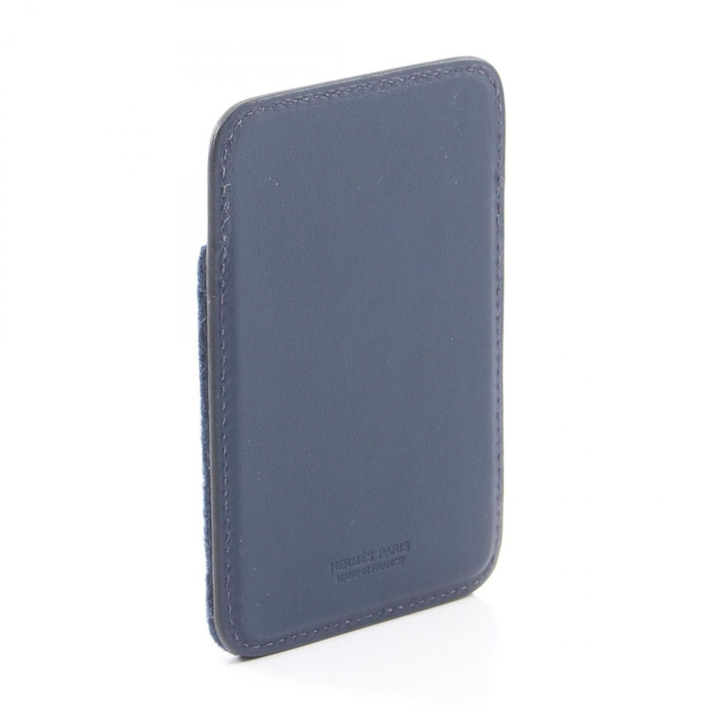 Hermes Card Case Eman Shawl Number Magsafe AA Blue Navy Multi Leather — view 2