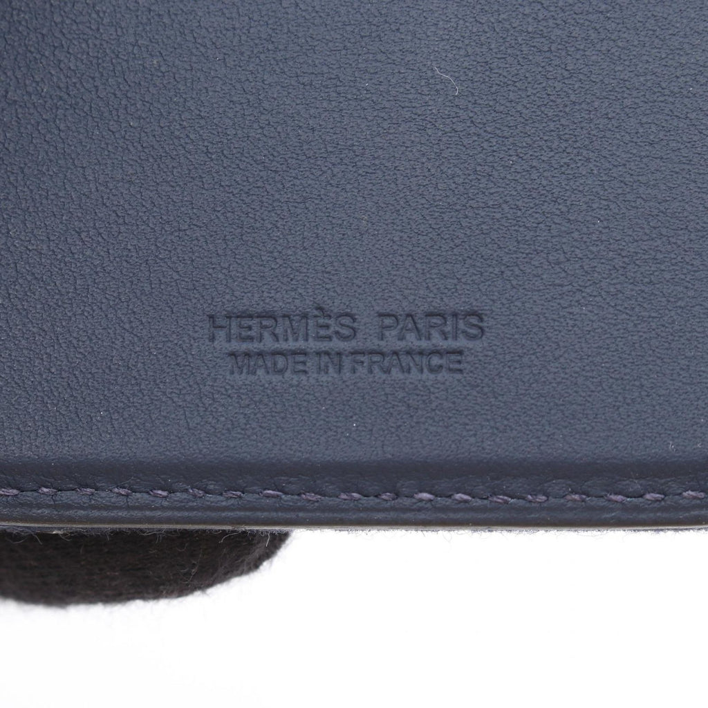 Hermes Card Case Eman Shawl Number Magsafe AA Blue Navy Multi Leather — view 3