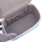 Fendi Handbag Vanity FF Flock Denim 2-Way Fabric Leather — view 3