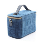 Fendi Handbag Vanity FF Flock Denim 2-Way Fabric Leather — view 2