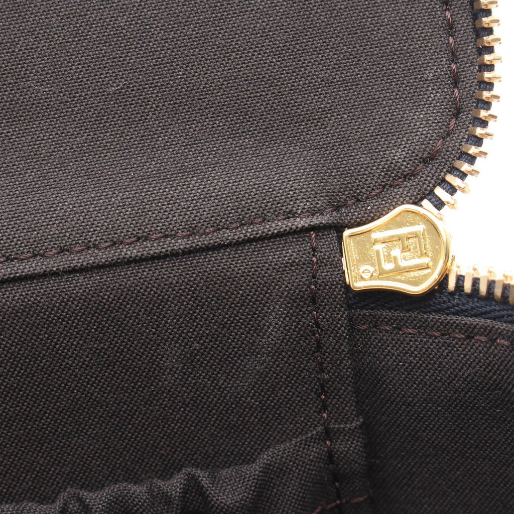 Fendi Handbag Vanity FF Flock Denim 2-Way Fabric Leather — view 5