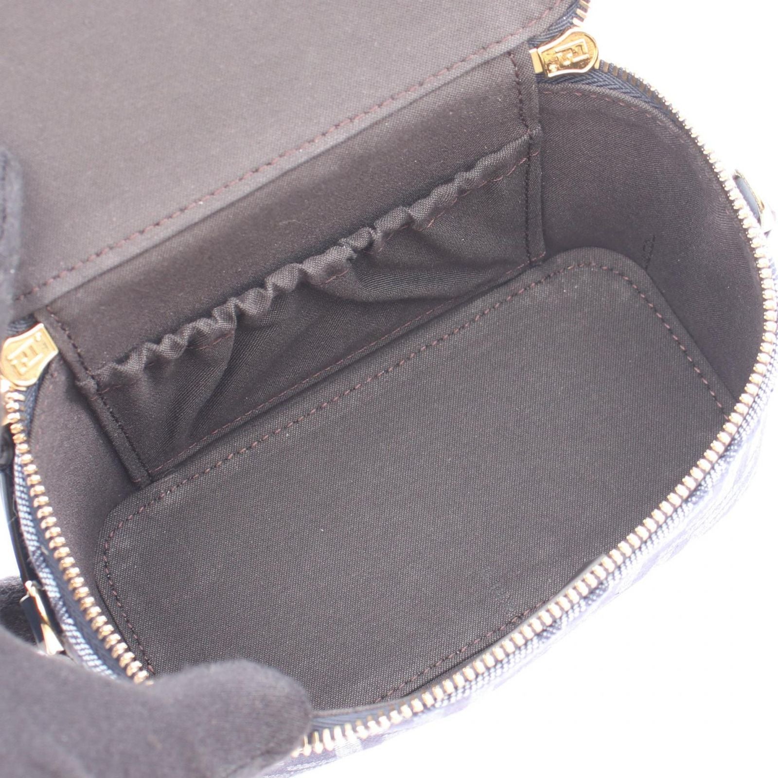 Fendi Handbag Vanity FF Jacquard 2-Way Canvas Leather — view 3
