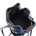 Fendi Handbag Mini Montresor FF Flock Denim 2-Way Fabric Leather — view 3