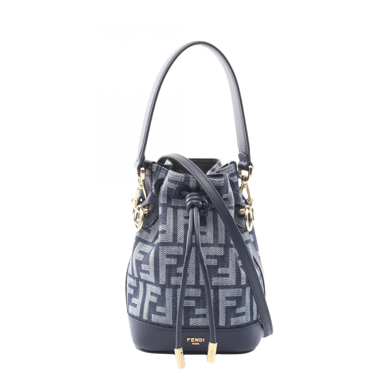 Fendi Handbag Mini Montresor FF Jacquard 2-Way Canvas