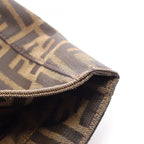 Fendi Tote Zucca Brown Canvas Leather — view 8