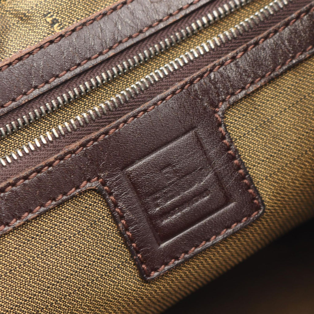 Fendi Tote Zucca Brown Canvas Leather — view 4