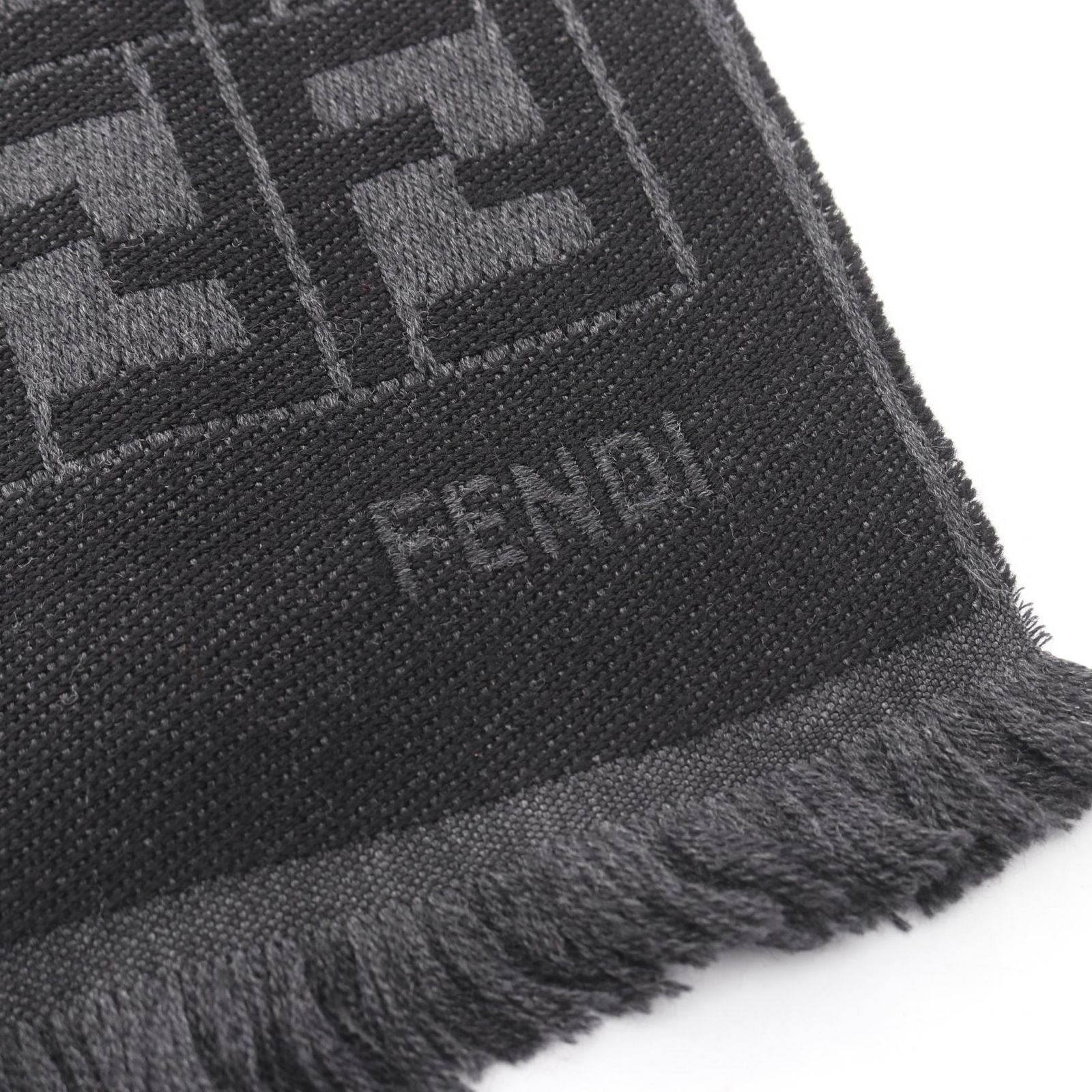 Fendi Scarf FF Pattern Wool — view 2