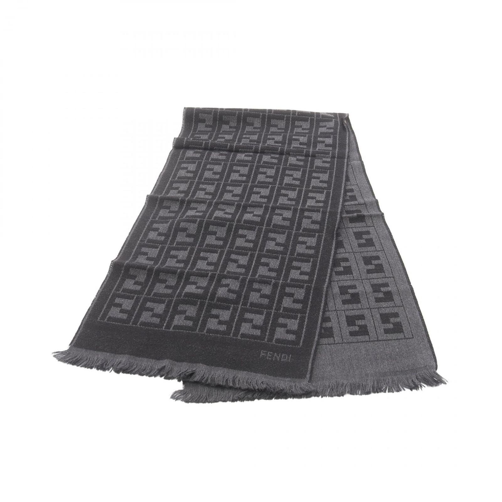 Fendi Scarf FF Pattern Wool