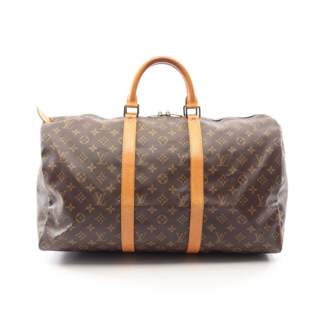 Louis Vuitton Boston Bag Keepall 50 Monogram Canvas Leather