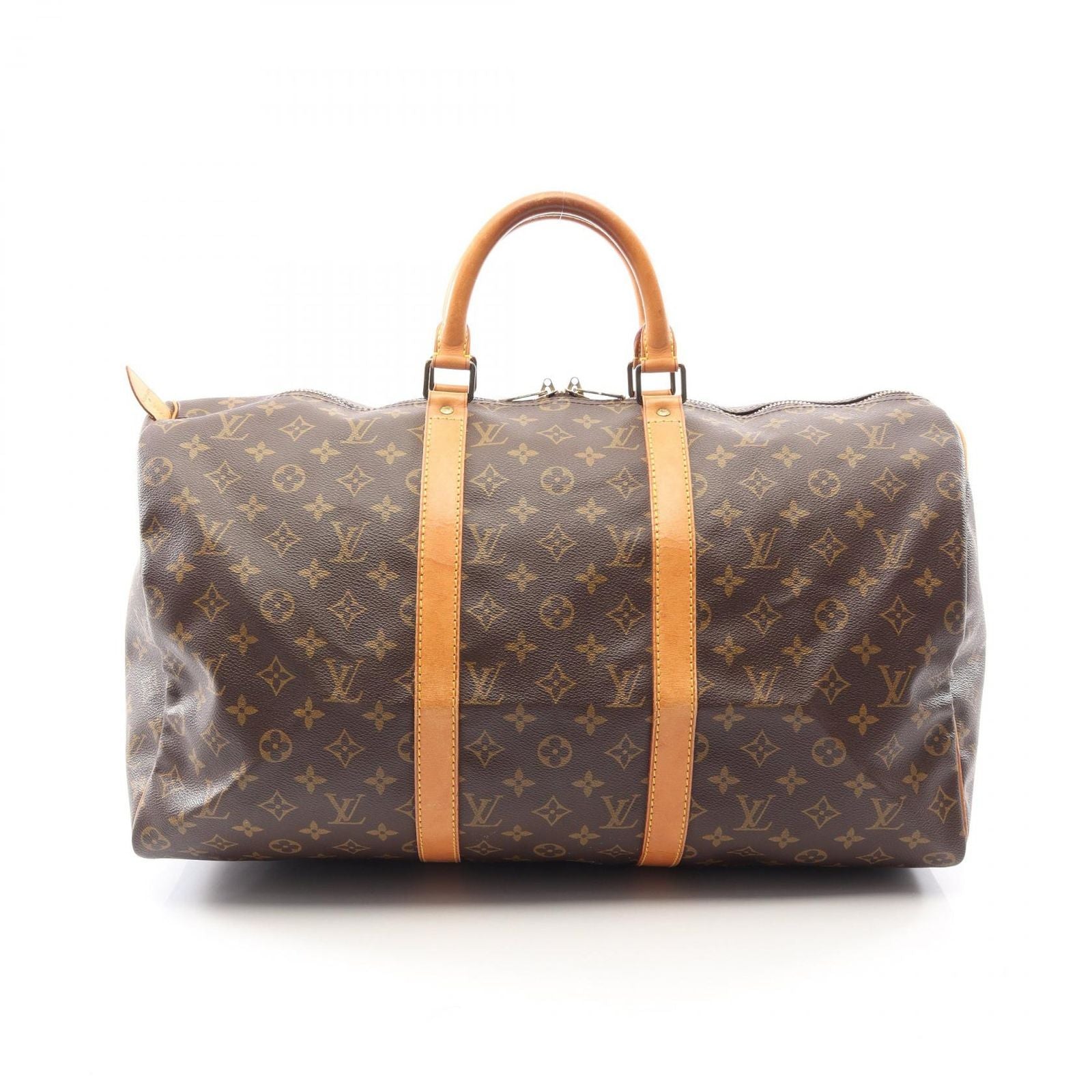 Louis Vuitton Boston Bag Keepall 50 Monogram Canvas Leather