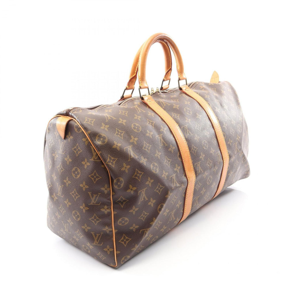 Louis Vuitton Boston Bag Keepall 50 Monogram Canvas Leather — view 2