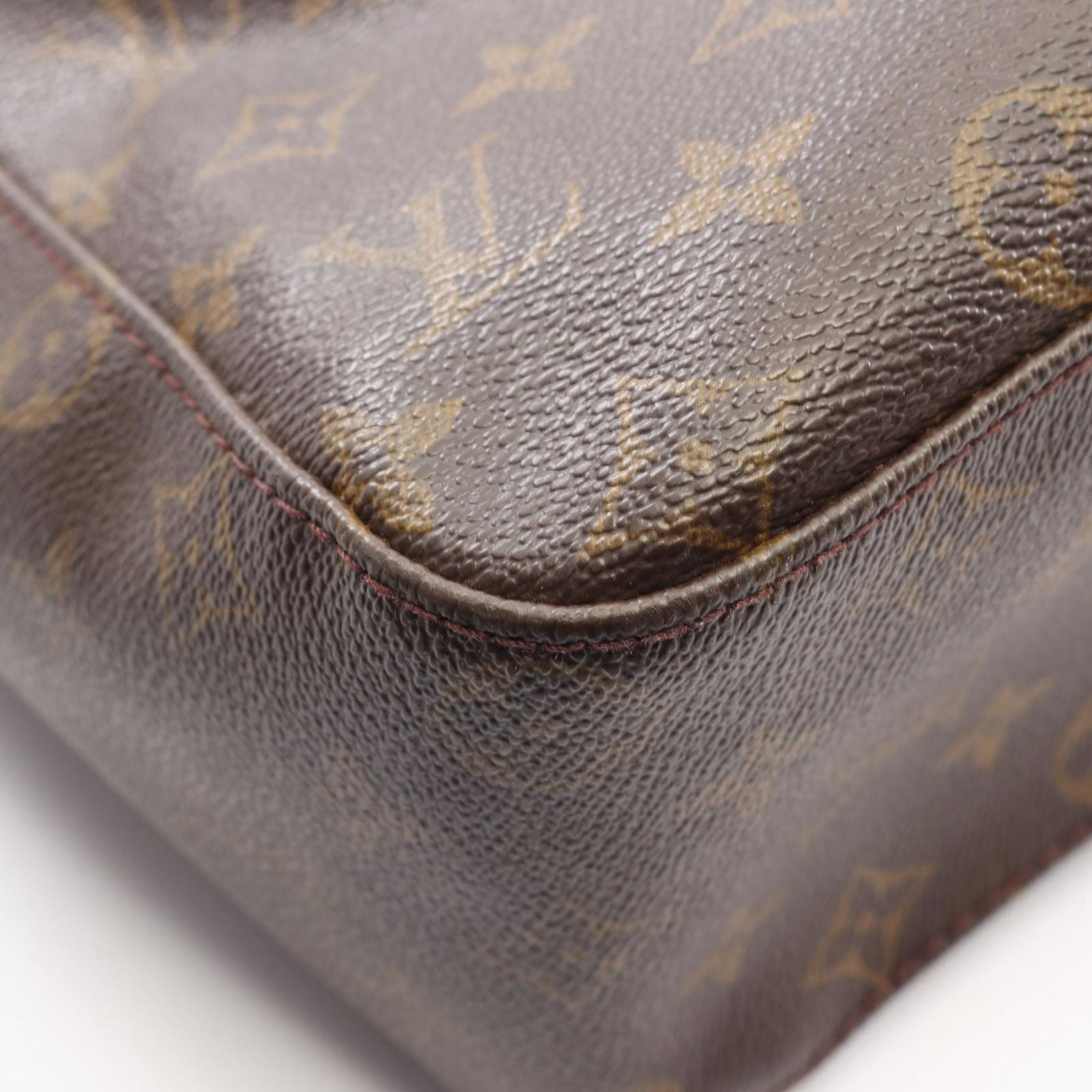 Louis Vuitton Shoulder Bag Looping GM Monogram Canvas Leather — view 7