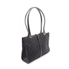 Gucci Tote Jackie 002 Black Canvas Leather — view 2