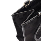 Gucci Tote Jackie 002 Black Canvas Leather — view 6