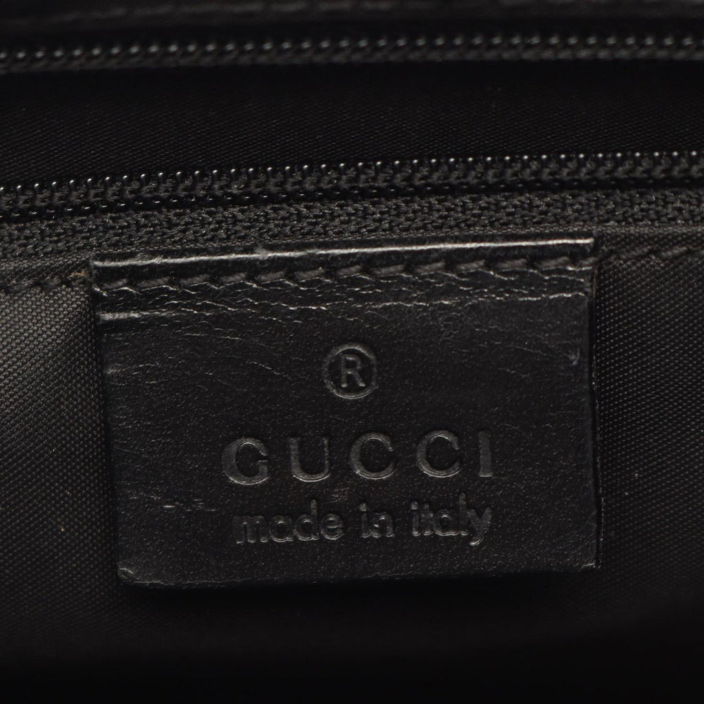 Gucci Tote Jackie 002 Black Canvas Leather — view 4