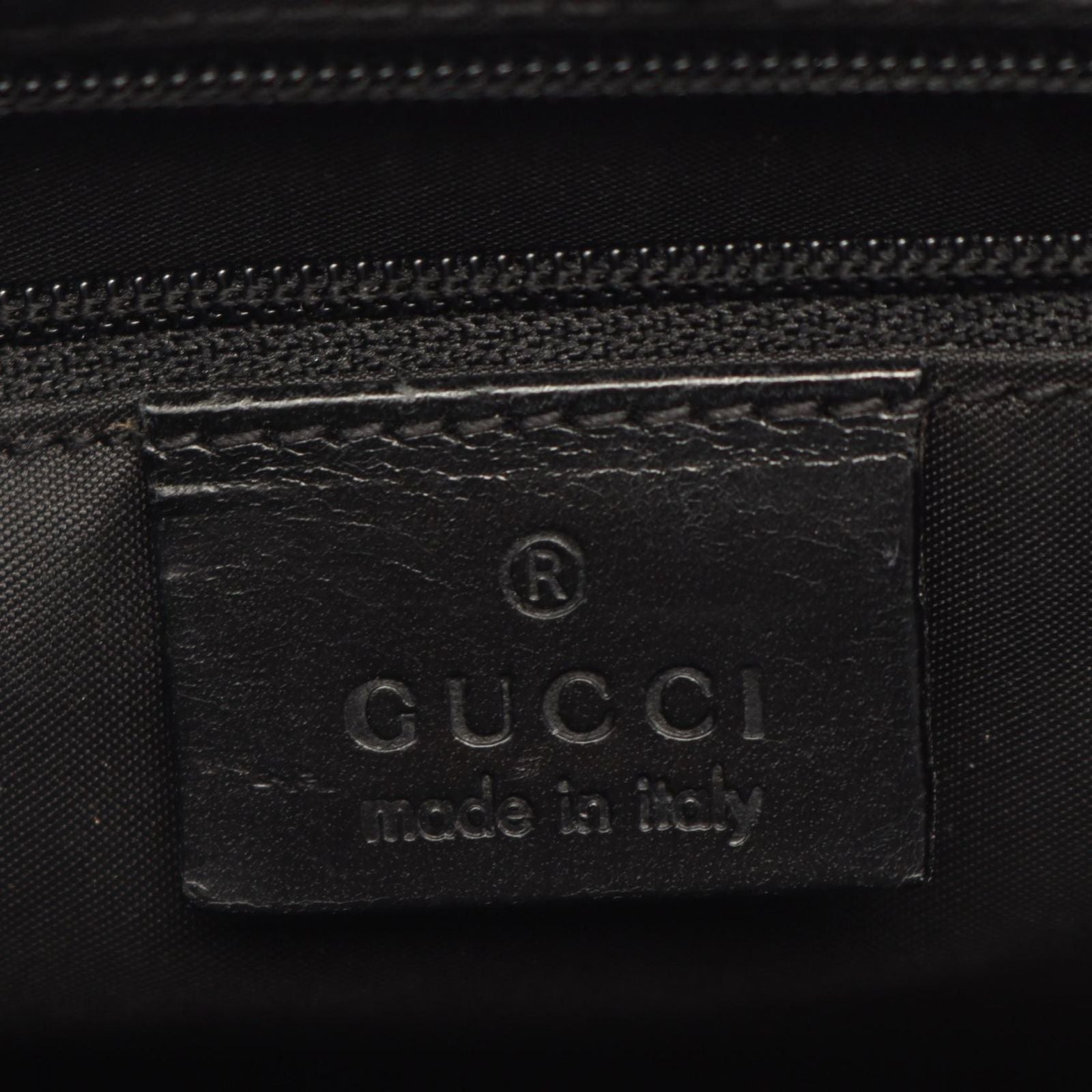 Gucci Tote Jackie 002 Black Canvas Leather — view 4