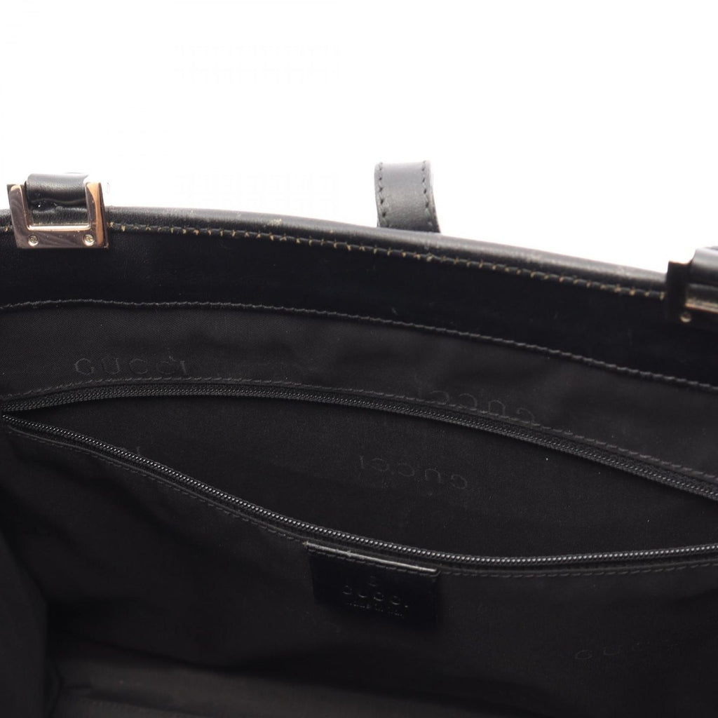 Gucci Tote Jackie 002 Black Canvas Leather — view 5