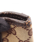 Gucci Tote GG Canvas Beige Dark Brown Handbag — view 9