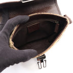 Gucci Waist Bag GG Canvas Beige Dark Brown — view 3