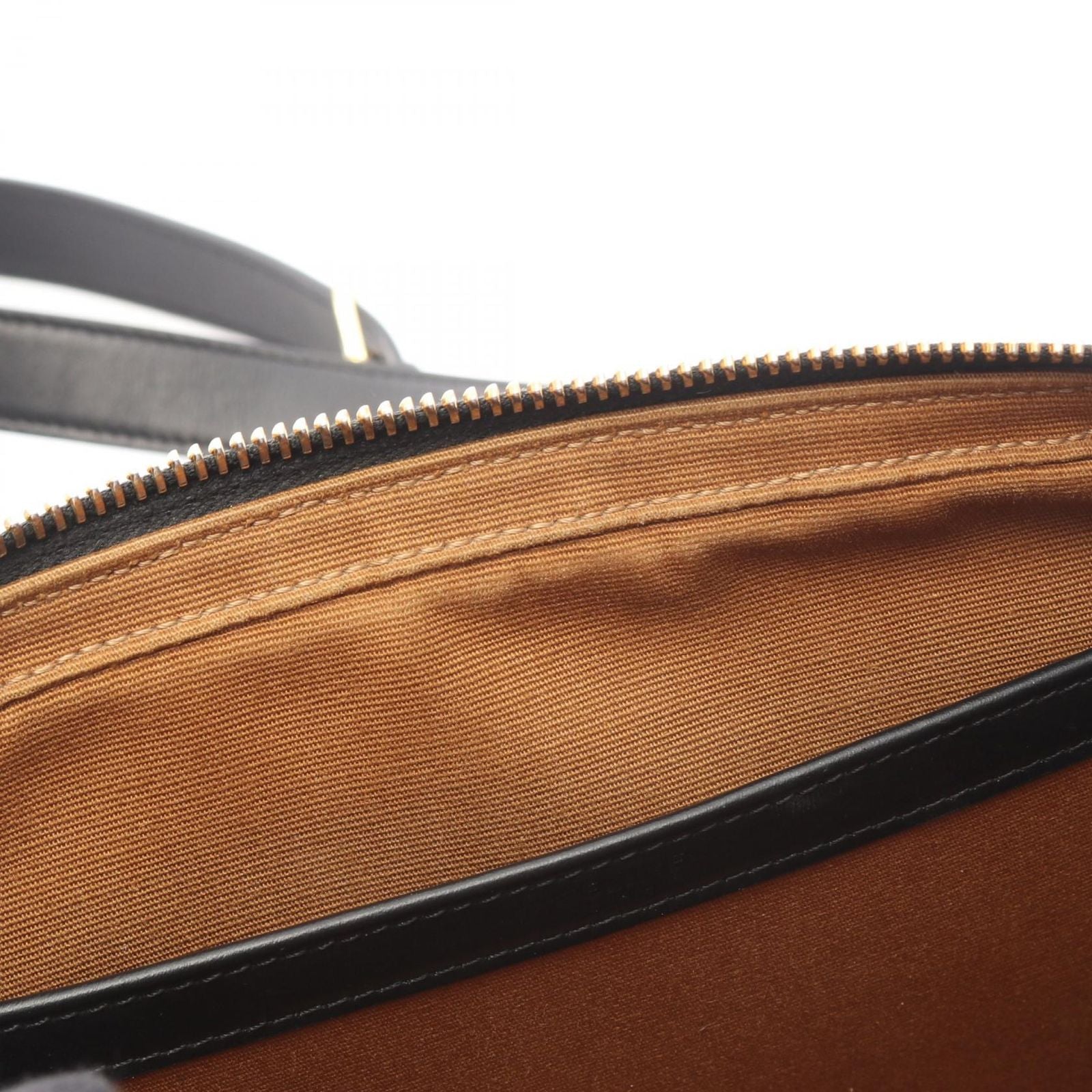 Celine Shoulder Bag Triomphe Messenger Dark Brown Canvas Leather — view 9