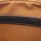 Celine Shoulder Bag Triomphe Messenger Dark Brown Canvas Leather — view 4