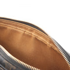 Celine Shoulder Bag Triomphe Messenger Dark Brown Canvas Leather — view 7