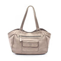 Prada Tote Vitello Daino Metallic Gold Leather Shoulder