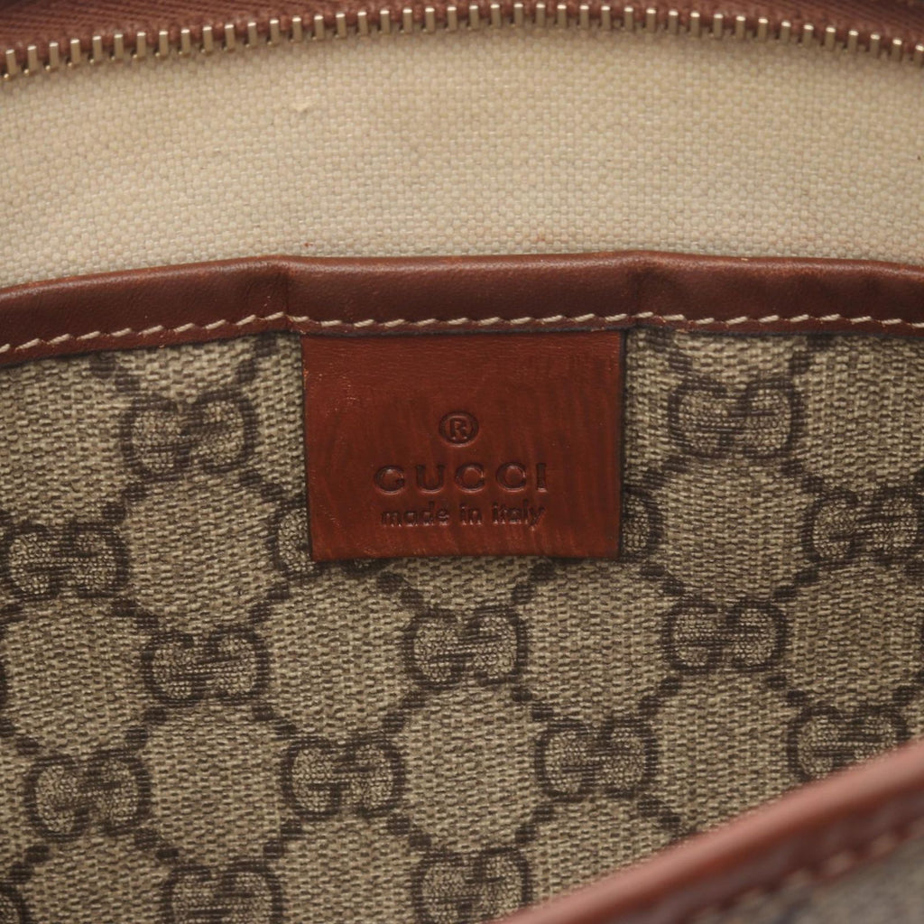 Gucci Shoulder Bag GG Supreme Sherry Line Beige Canvas Leather — view 4