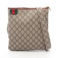 Gucci Shoulder Bag GG Supreme Sherry Line Beige Canvas Leather
