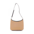 Prada Shoulder Bag Velcro Strap Beige Leather