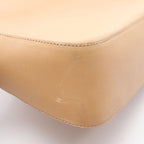 Prada Shoulder Bag Velcro Strap Beige Leather — view 6